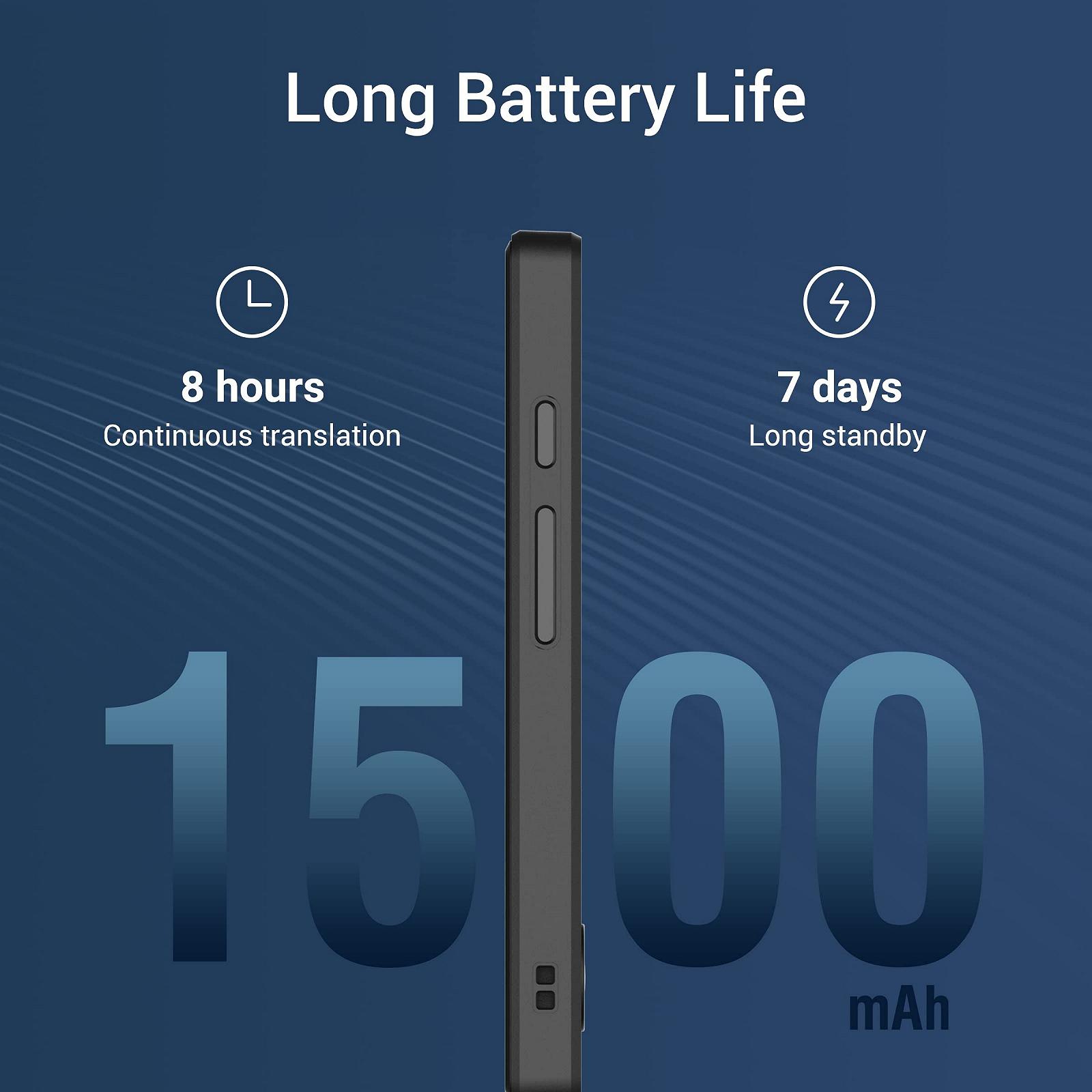 Офлайн голосовий перекладач Anfier W12, 144 мови та акценти, сенсорний екран 3,7 дюйма, миттєвий двосторонній переклад, фото №6