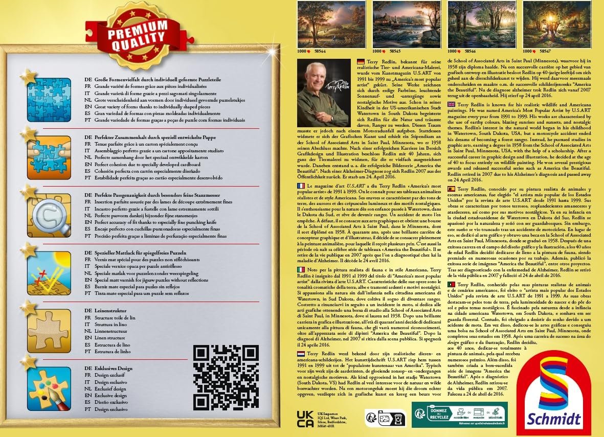 Пазл Schmidt Spiele Terry Redlin Magnificent Spring Lights 58547 1000 элементов, фото №3