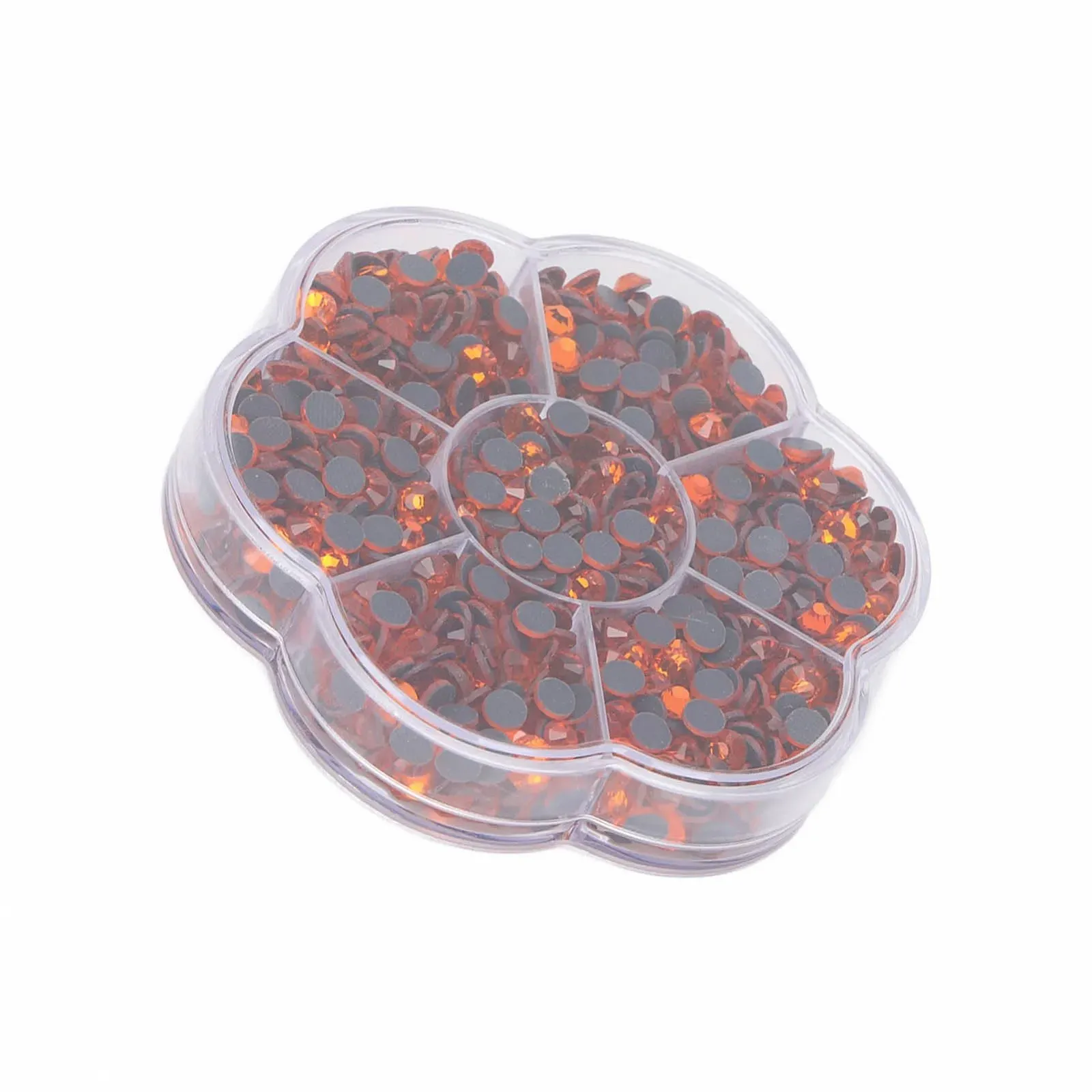 Стрази Скляні DIY Декоративні Аксесуари 1000 шт, Помаранчево-червоний, фото №7
