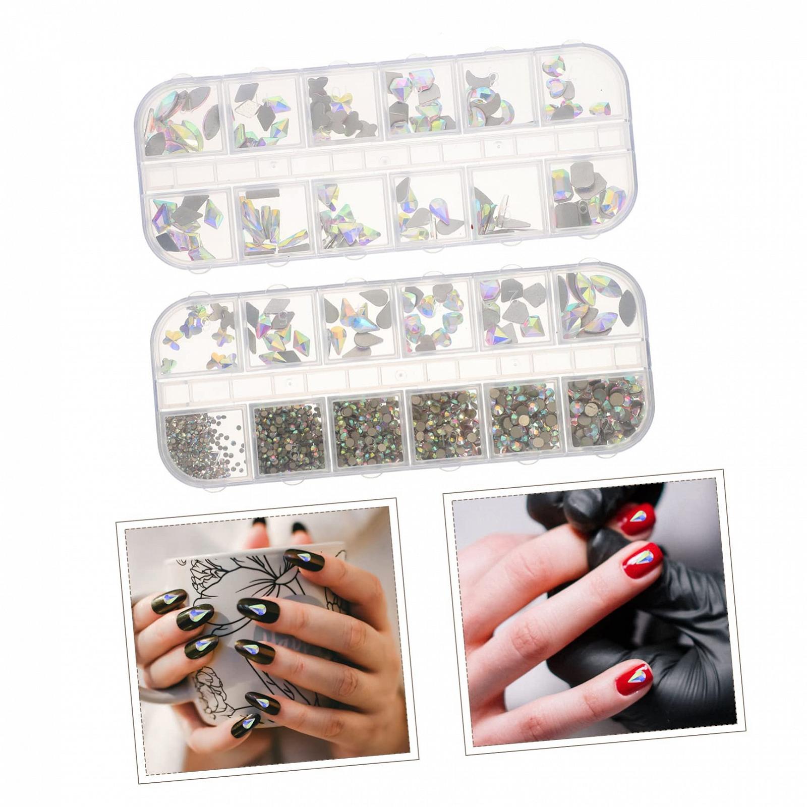 Стрази для нігтів Mikinona для творчого манікюру для жінок та дівчат, прості у використанні, фото №3