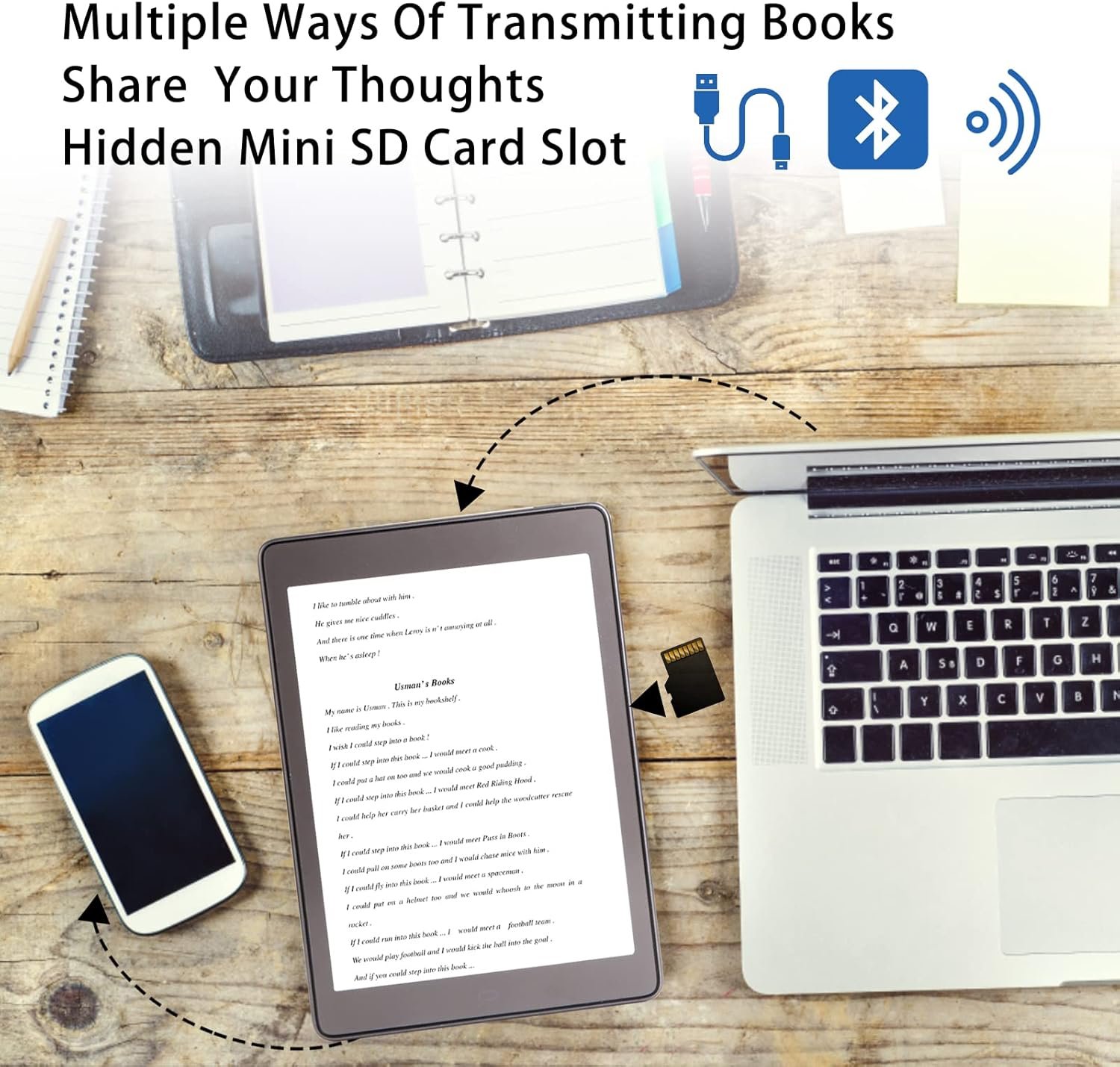 Електронна книга 7.8" Meebook P78 Pro / 32Gb / Android 11 / Wi-Fi / Bluetooth / Micro SD / E-Ink екран (1404 x 1872) / Сірий, фото №8