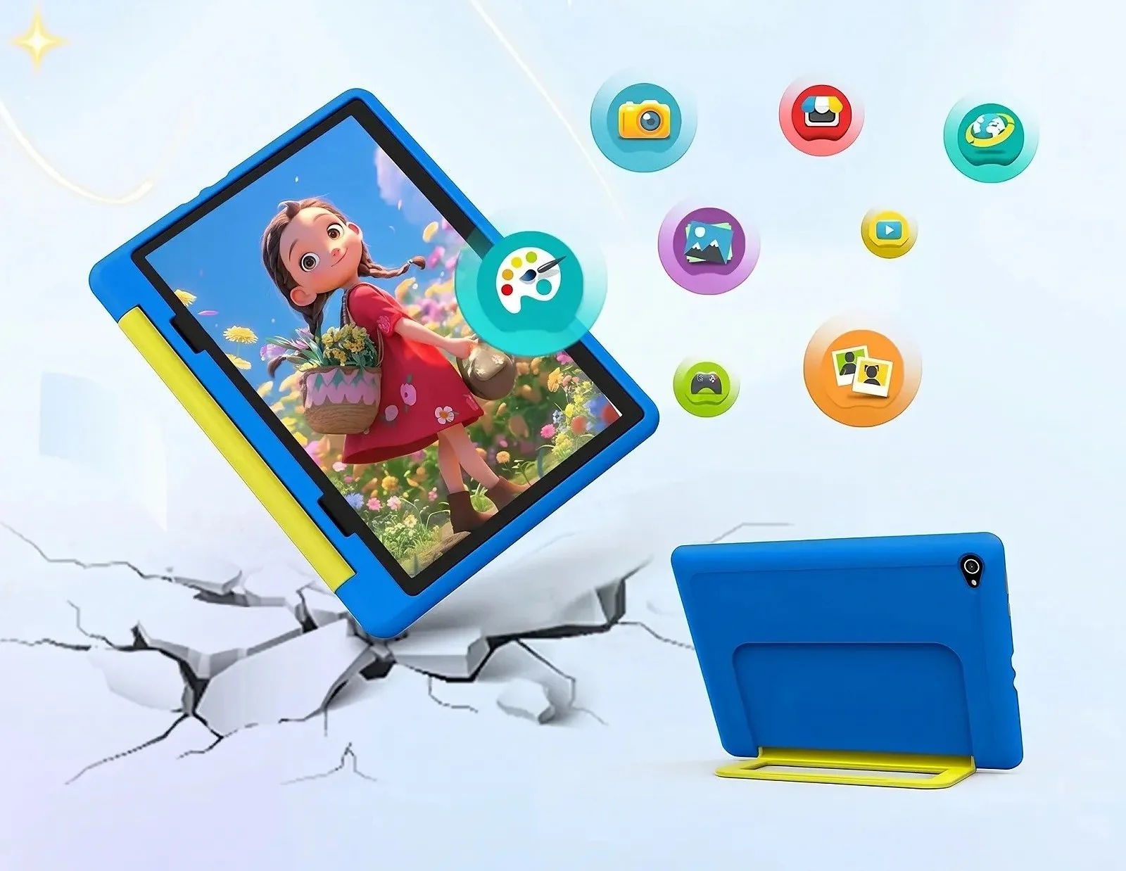 Планшет 10.1" Ainmel KT1028 (3+14)/64 ГБ 8 ядер Android 14 5000 mAh Чорний, фото №4