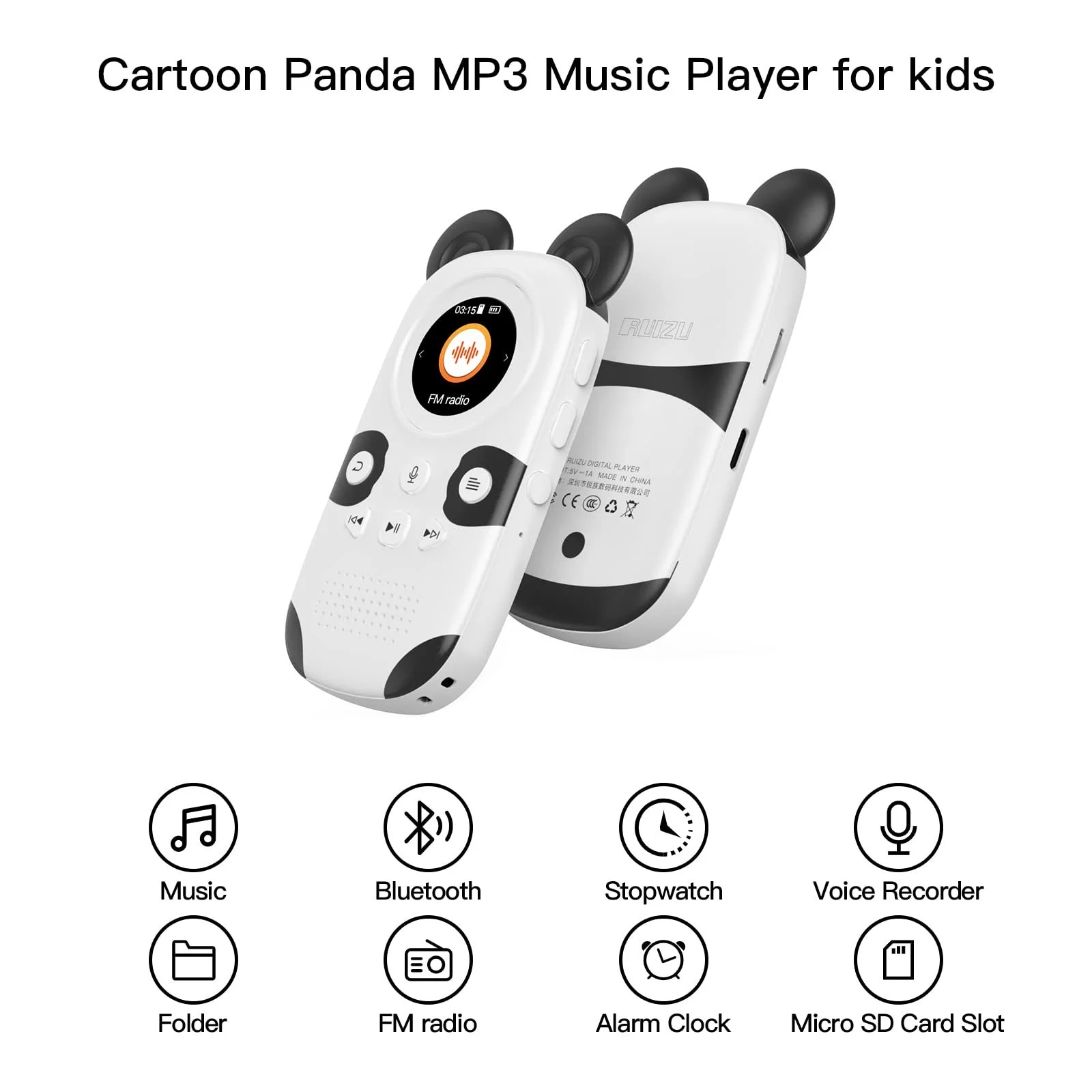 MP3 плеер RUIZU Bluetooth 5.0 64GB, фото №6