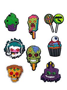 Джибітси Хелловін Halloween Jibbitz 8 шт аксесуари Крокс прикраса Dz_160_2 - Фото 1