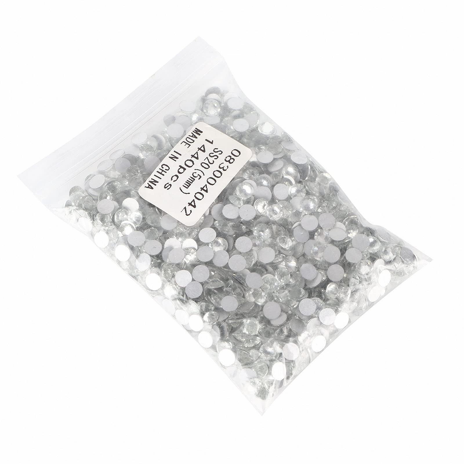Стразы Hotfix с плоской задней стенкой Rhinestonesfor N, прозрачные стразы для ногтей, 1440 шт, фото №4