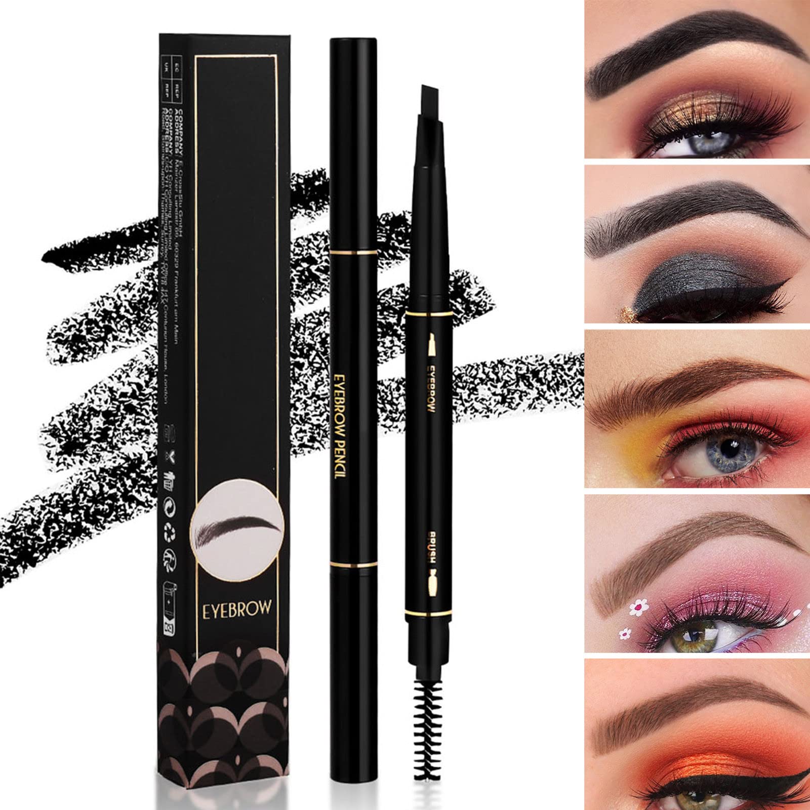 Карандаш для бровей Long Lasting Natural Look Eyebrow Pencil and Brush Liquid Tattoo Eyebrow Gel Long-Lasting Fibres, фото №3 Карандаш для бровей Long Lasting Natural Look Eyebrow Pencil and Brush Liquid Tattoo Eyebrow Gel Long-Lasting Fibres, фото №3