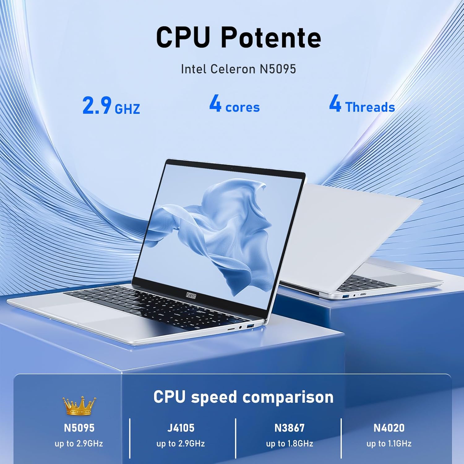 Ноутбук 14.1" FUNYET DuetBook Intel Celeron N5095 RAM 8GB SSD 256GB Windows 11 (UKR), фото №4 Ноутбук 14.1" FUNYET DuetBook Intel Celeron N5095 RAM 8GB SSD 256GB Windows 11 (UKR), фото №4