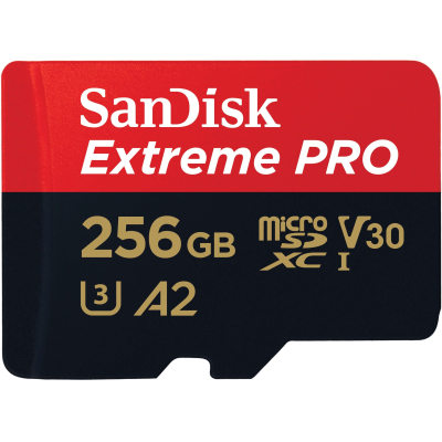 Карта памяти SanDisk 256 GB microSDXC UHS-I U3 Extreme Pro SD Adapter (SDSQXCD-256G-GN6MA), фото №2 Карта памяти SanDisk 256 GB microSDXC UHS-I U3 Extreme Pro SD Adapter (SDSQXCD-256G-GN6MA), фото №2