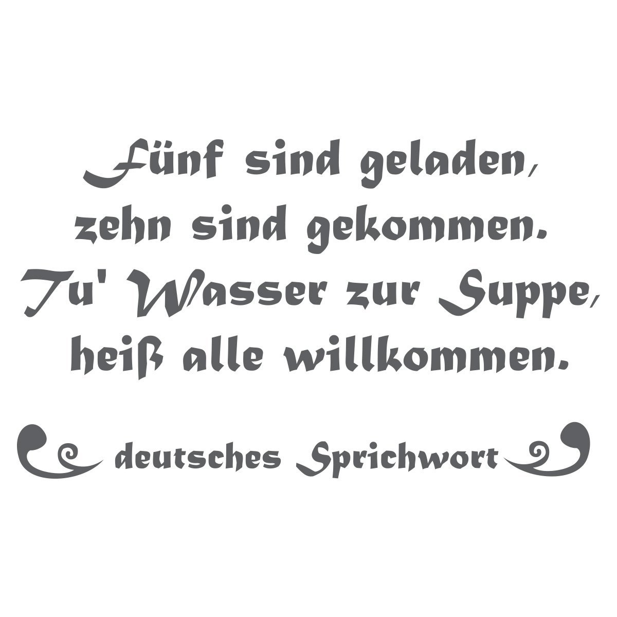 Наклейка на стіну Wandkings Fünf sind geladen... 50 x 29 см Сірий, фото №3 Наклейка на стіну Wandkings Fünf sind geladen... 50 x 29 см Сірий, фото №3