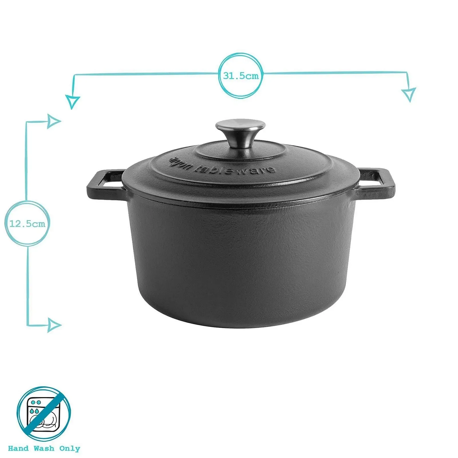 Набір каструль для запікання Argon Tableware чавунний 2 розміри 2 шт. матовий чорний, фото №7 Набір каструль для запікання Argon Tableware чавунний 2 розміри 2 шт. матовий чорний, фото №7