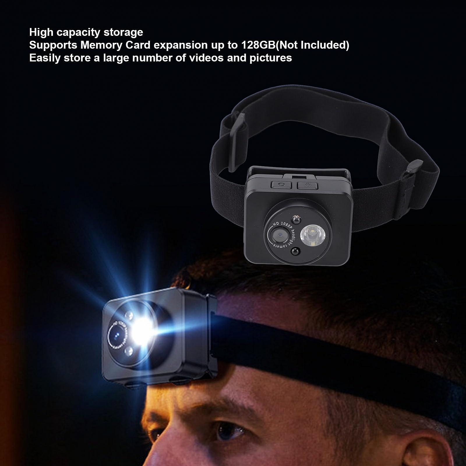Екшн-камера VBESTLIFE Headlight 1080P Портативна Датчик Руху Відеореєстратор 2МП HD Лінза 3W LED Світло 1000мАг Акумулятор, фото №2