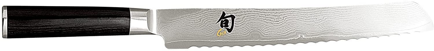Набір ножів Kai Shun Classic DM-0700: ніж для очищення овочів DM-0701, універсальний ніж + DM-0702 Santoku + DM-0705 хлібний ніж + дошка з дуба 40 x 25 см, фото №5