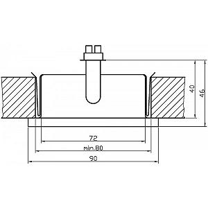 Точковий світильник Candellux MS-08 2287603