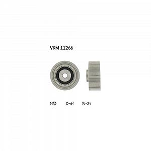Натяжний ролик ременя ГРМ SKF VKM 11266 для AUDI VW, нижній - Фото 1