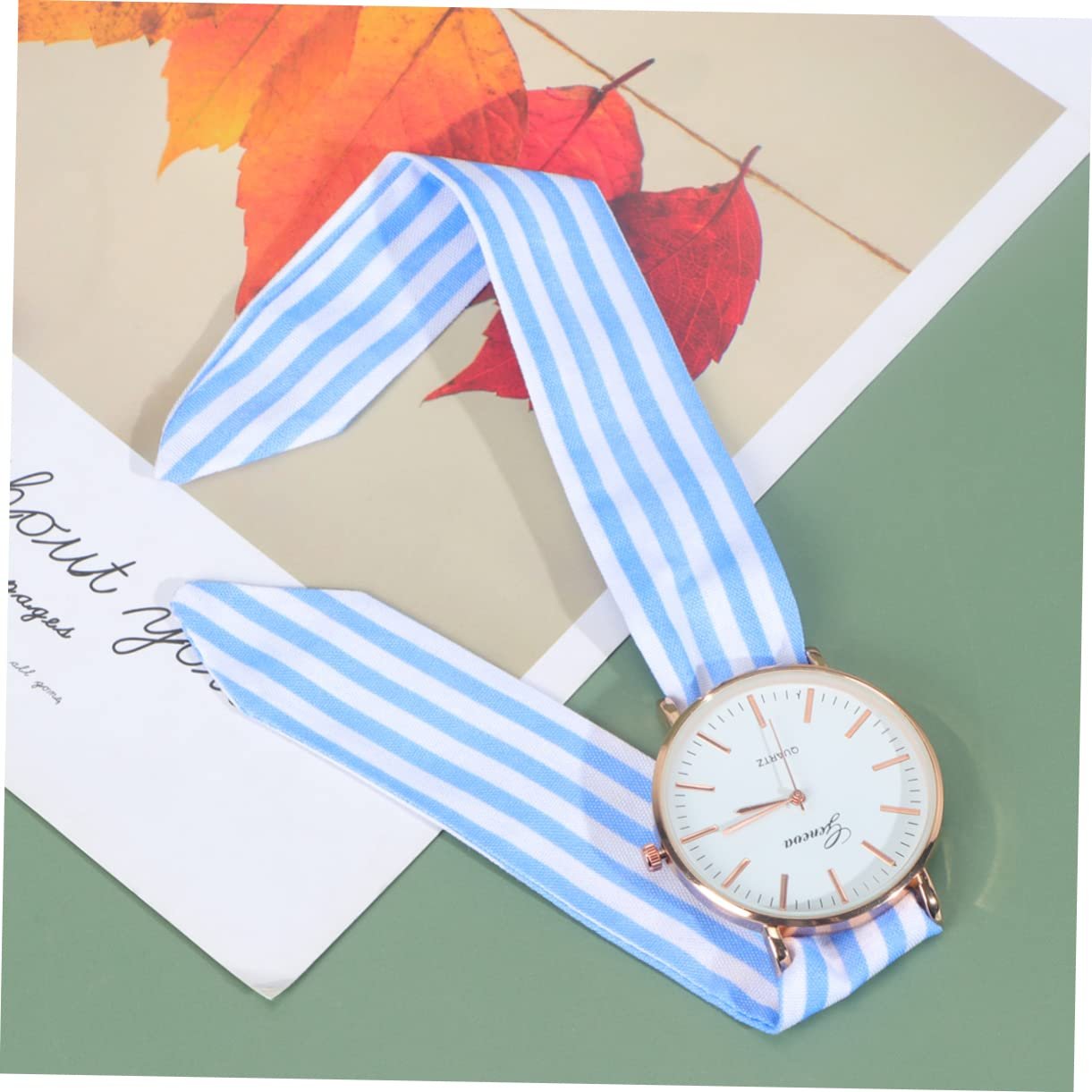 Годинник з бантом LIFKOME поліестер - жіночий кварцовий наручний годинник, блакитний, фото №4 Годинник з бантом LIFKOME поліестер - жіночий кварцовий наручний годинник, блакитний, фото №4