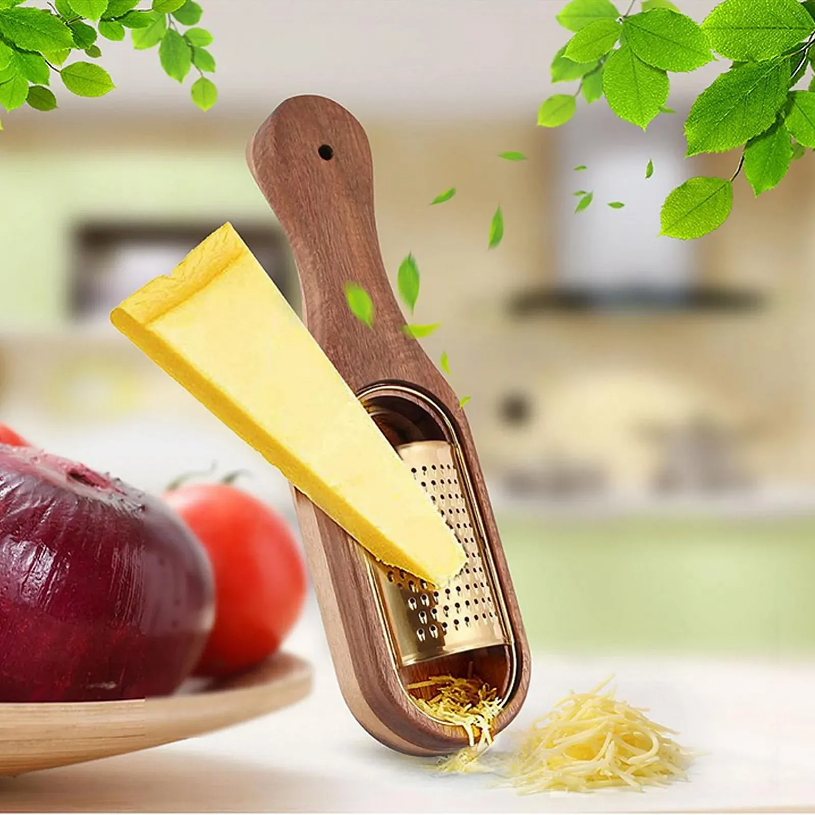 Ручная кухонная терка-шатковница Küchenreibe из нержавеющей стали для имбиря, приготовления, выпечки, пикника и кемпинга, фото №3