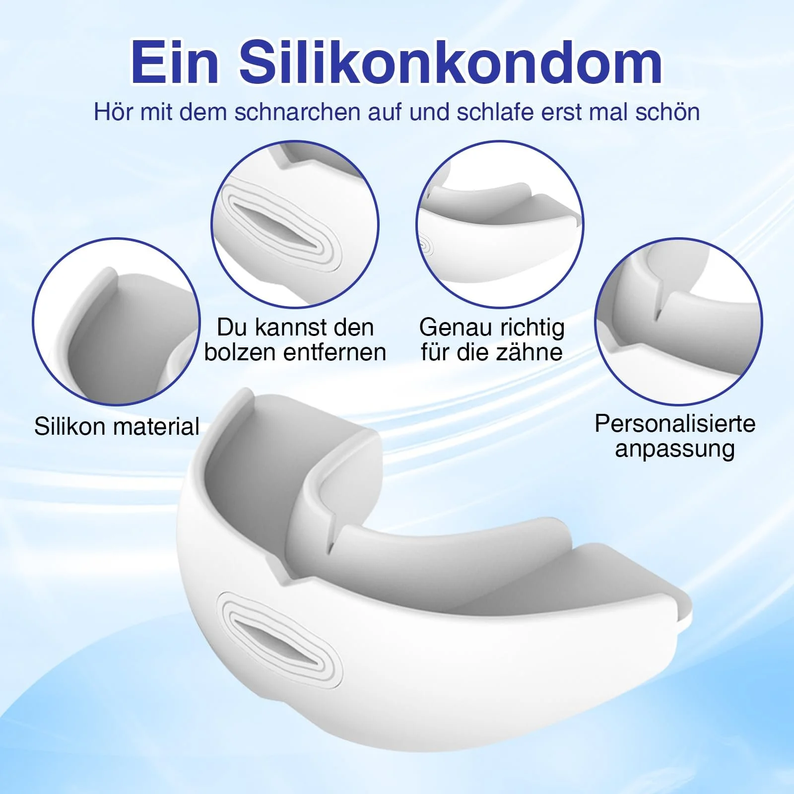 Капа от храпа и бруксизма для мужчин и женщин, фото №2