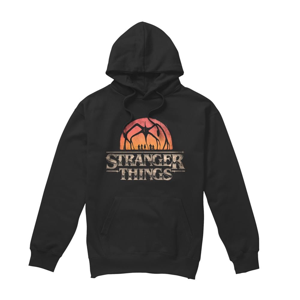 Худі Stranger Things Sunset Logo, Чорний, фото №4