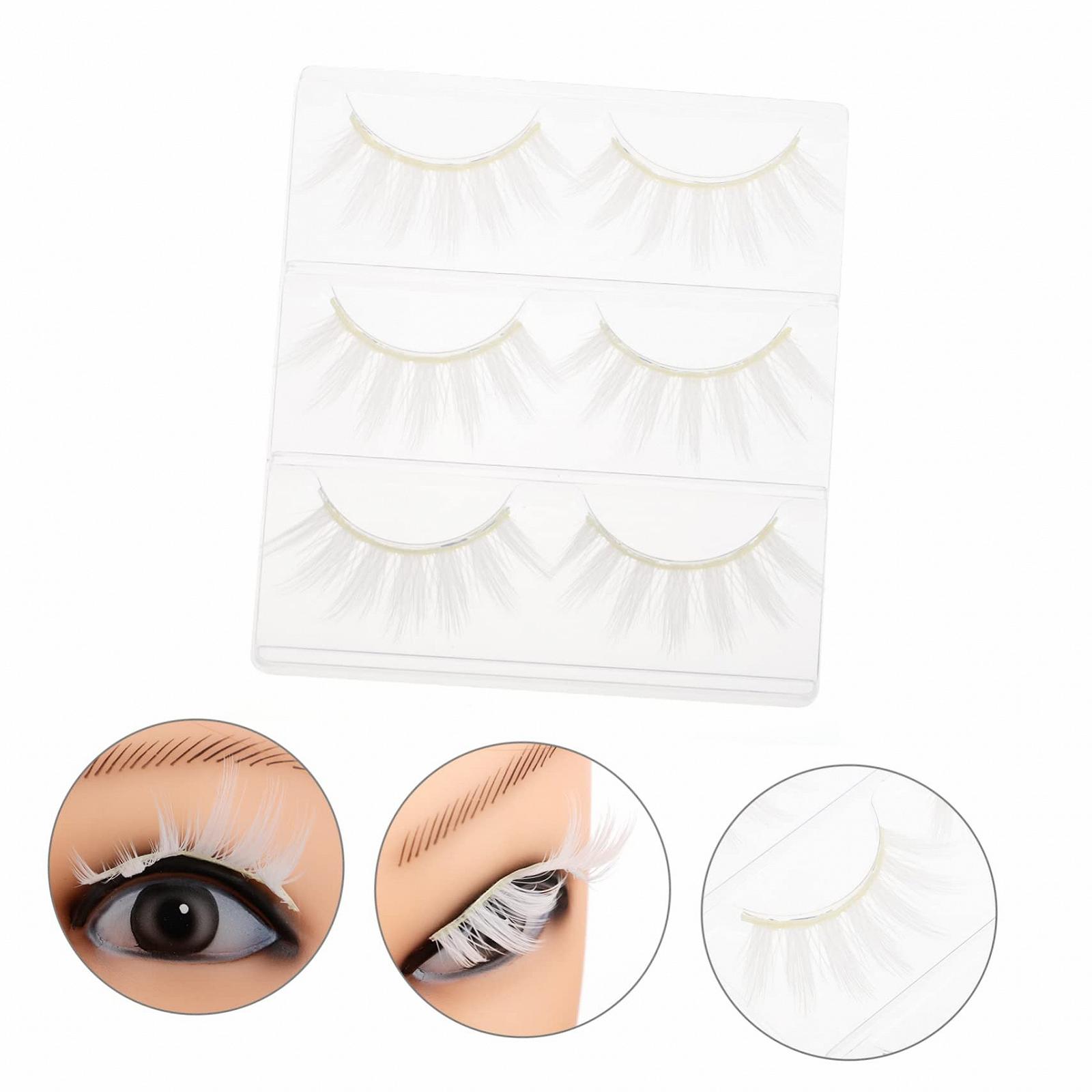 Штучні вії Miss Хімічне волокно Білі Набір з 36, фото №4 Штучні вії Miss Хімічне волокно Білі Набір з 36, фото №4