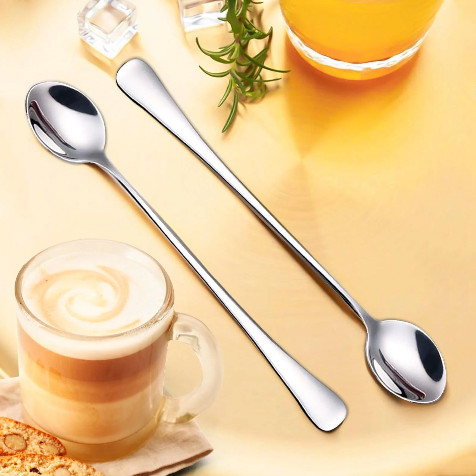 Ложка Latte Macchiato, 6 шт, 19.7 см, з нержавіючої сталі, фото №7