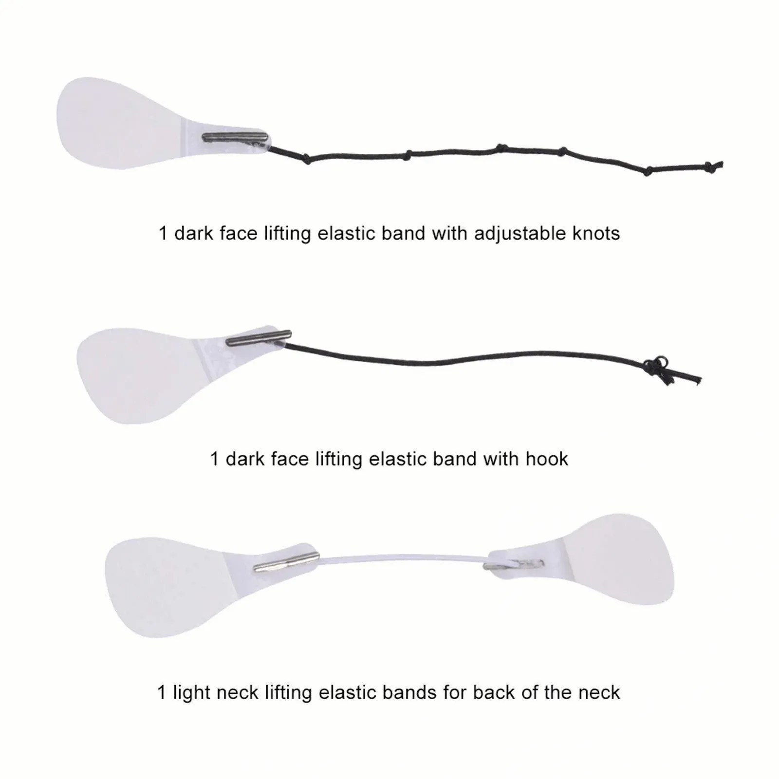 Патчі для підтяжки обличчя, 40 шт., миттєві стрічки для обличчя та шиї, невидимі патчі для підтяжки обличчя, фото №5