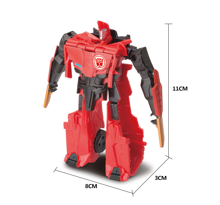 Игрушка Сайдсвайп с трансформацией 1-шаг 11.5 см из м\с "Роботы под прикрытием", фото №2