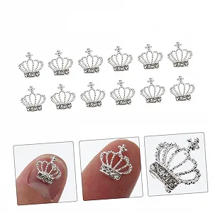 Стразы для ногтей Healeved Корона 30 шт. Дизайн из сплава для DIY synthetic.ua - Фото 1