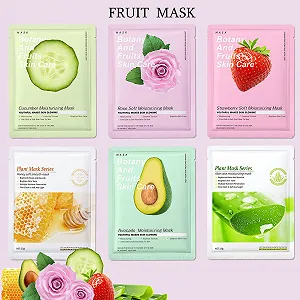 Тканевая маска AONAT Набор 6 шт Увлажняющая Ежедневный уход Натуральные ингредиенты для всех типов кожи synthetic.ua - Фото 1