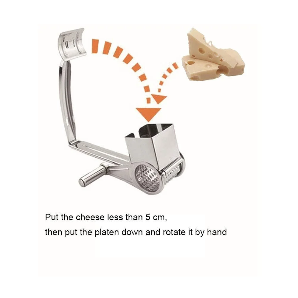Ручная Терка-мельница для сыра с ручкой, для пармезана, профессиональная, фото №4