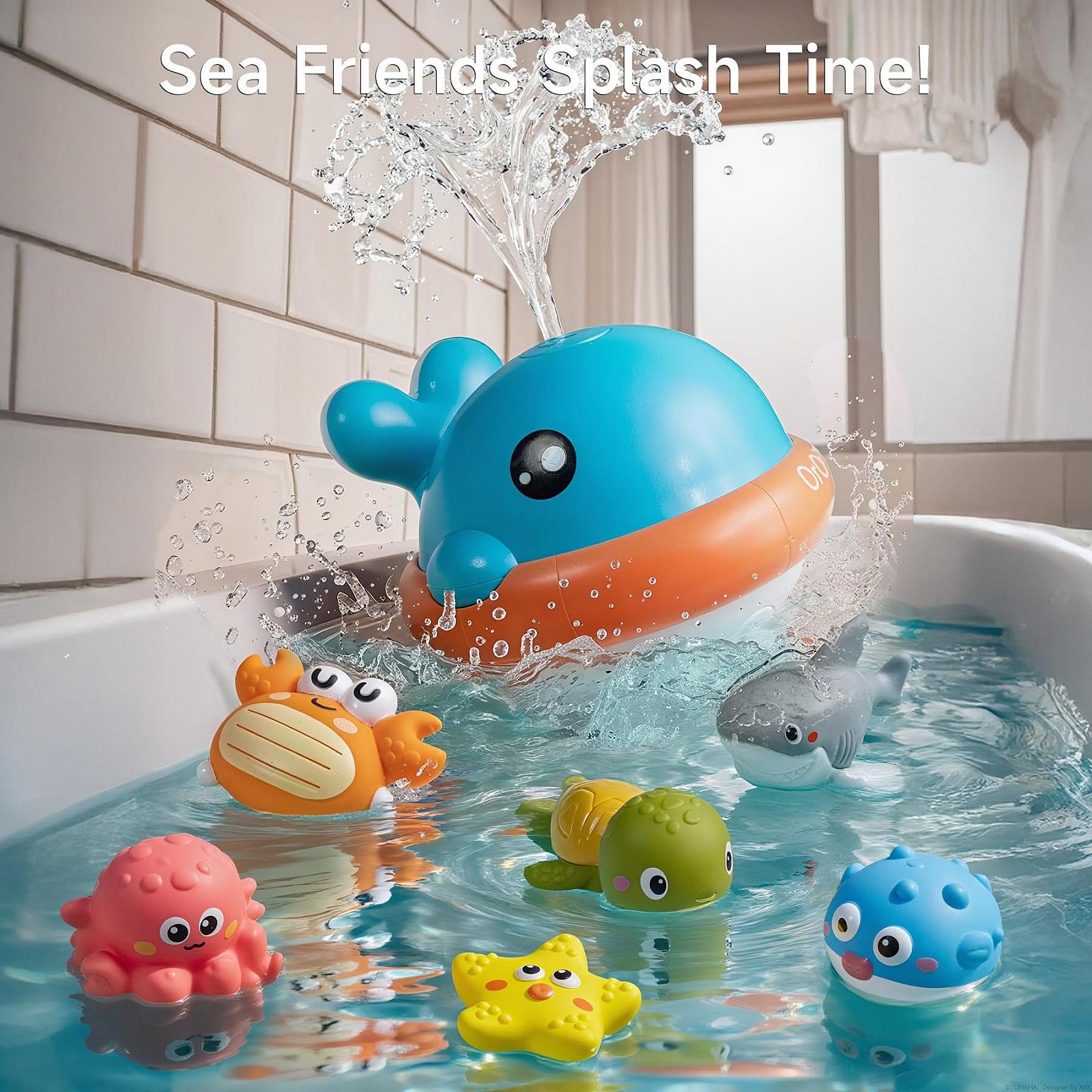 Іграшка для ванни Кит-спринклер OR OR TU, фото №4