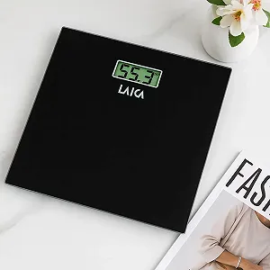 Ваги підлогові Laica PS 1008 Black / Електронні / до 150 кг / Чорні synthetic.ua - Фото 1