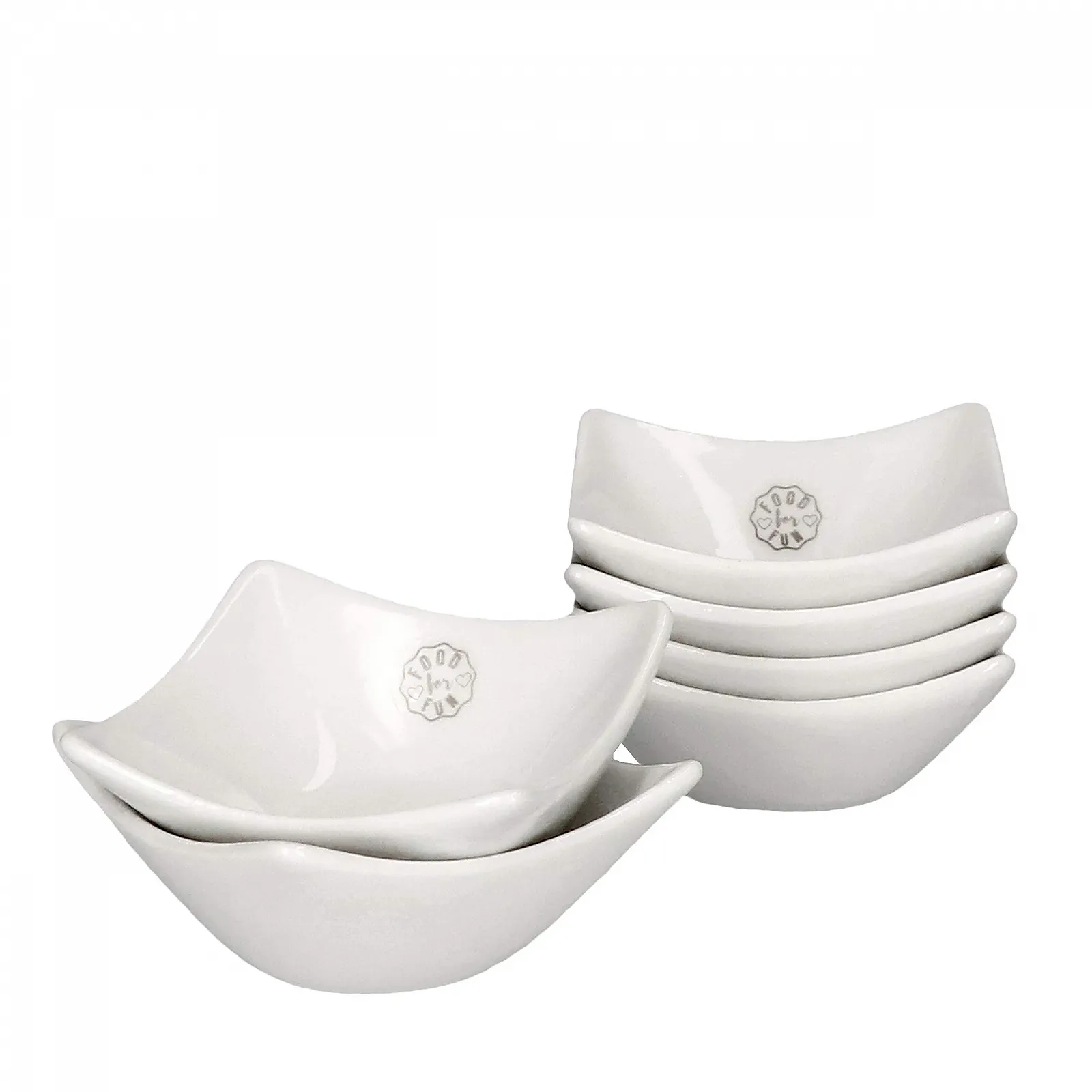 Миска MamboCat Tapas Фарфор Белый Маленькая Винтажный Набор мисок 6 штук, фото №1
