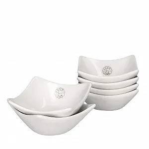 Миска MamboCat Tapas Фарфор Белый Маленькая Винтажный Набор мисок 6 штук - Фото 1