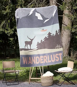 Плед David Fussenegger Wanderlust 200 x 150 см Лаймовый synthetic.ua - Фото 1