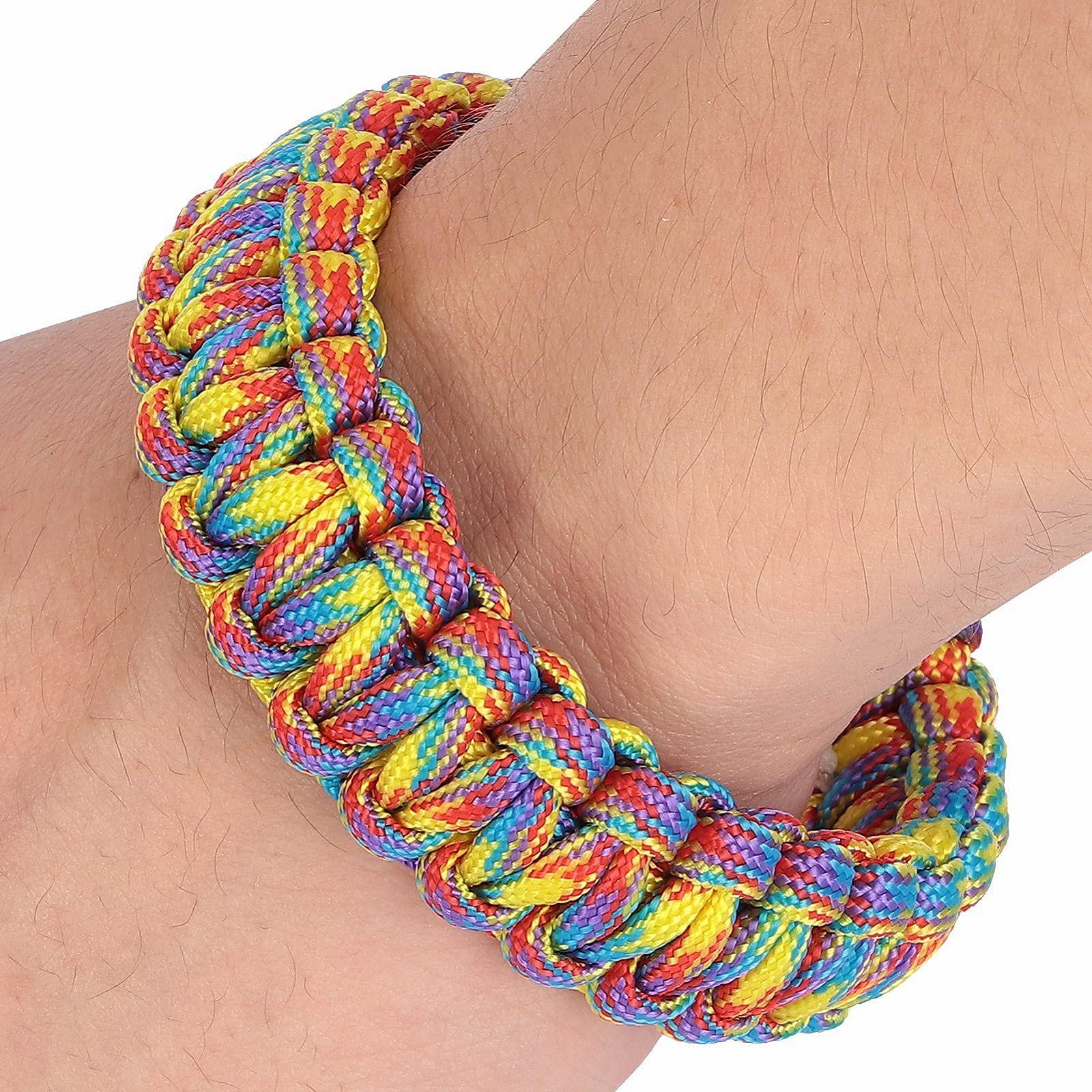 Браслет Paracord Survival, плетений з парашутного шнура, 24 см, фото №6