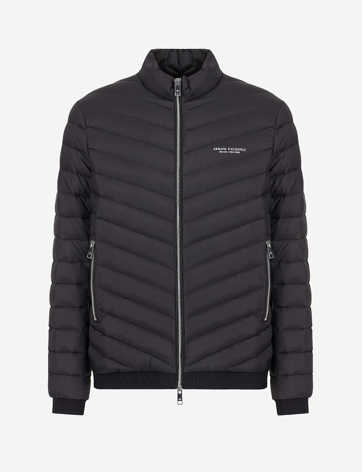 Куртка Armani Exchange стьобана Milano/New York Logo Zip-Up Down Alternative Coat, фото №6