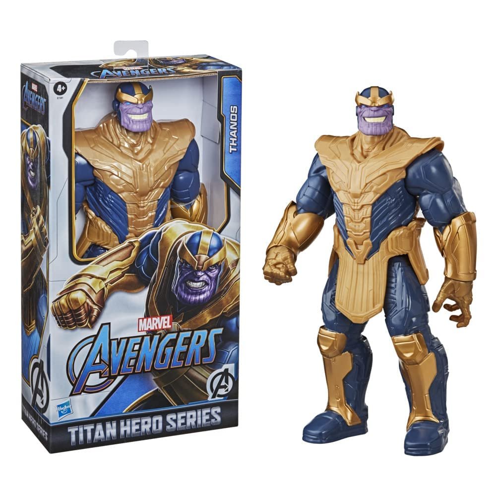 Фігурка Месники Marvel Titan Hero Series Blast Gear Deluxe Танос, синій, 30 см, фото №3