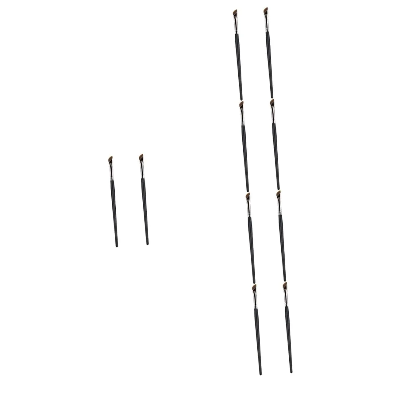 Кисти DOITOOL для бровей, косметическая, плоская, для подводки глаз, деревянная, тонкий кончик, 10 шт, фото №1