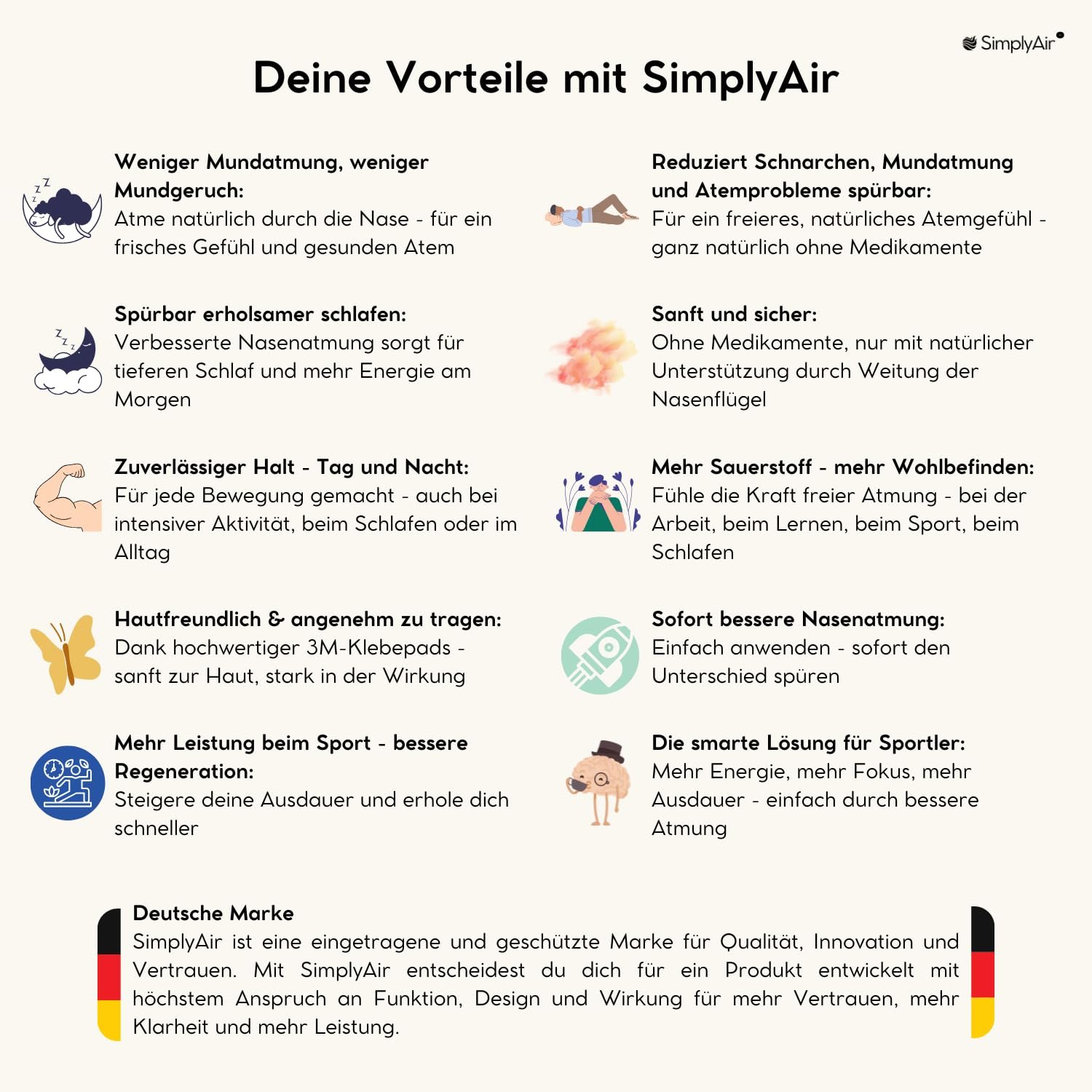 Магнитные полоски для носа для улучшения дыхания, сна, производительности во время занятий спортом и против храпа, фото №7
