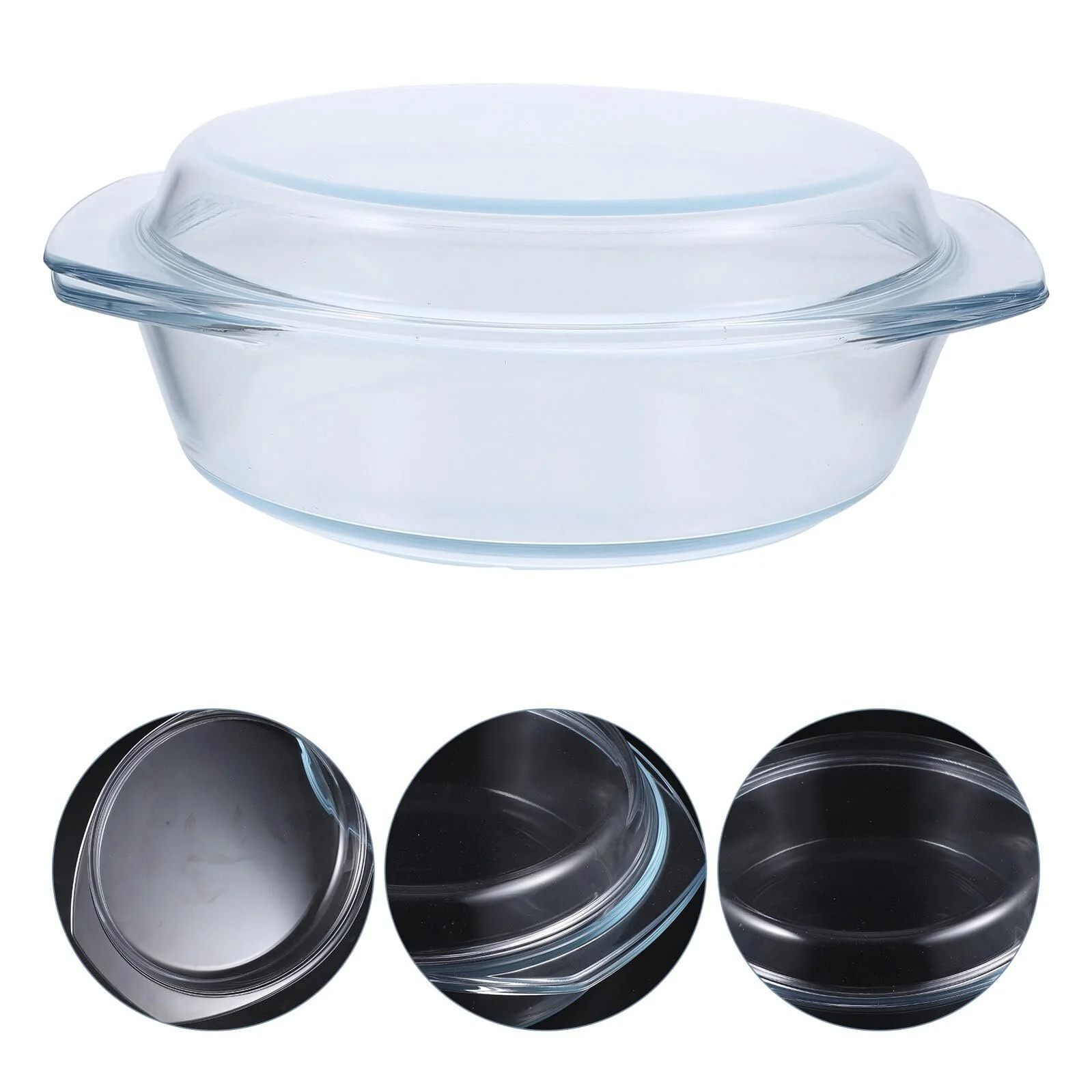 Форма для запікання Homoyoyo скляна з кришкою жаростійка, фото №4