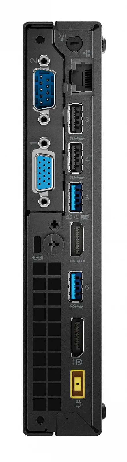 Міні ПК Lenovo ThinkCentre M920q / Intel Core i5-8500T / RAM 16GB / SSD 512GB / 1 x HDMI / 1 x LAN / Windows 11 / Чорний, фото №4