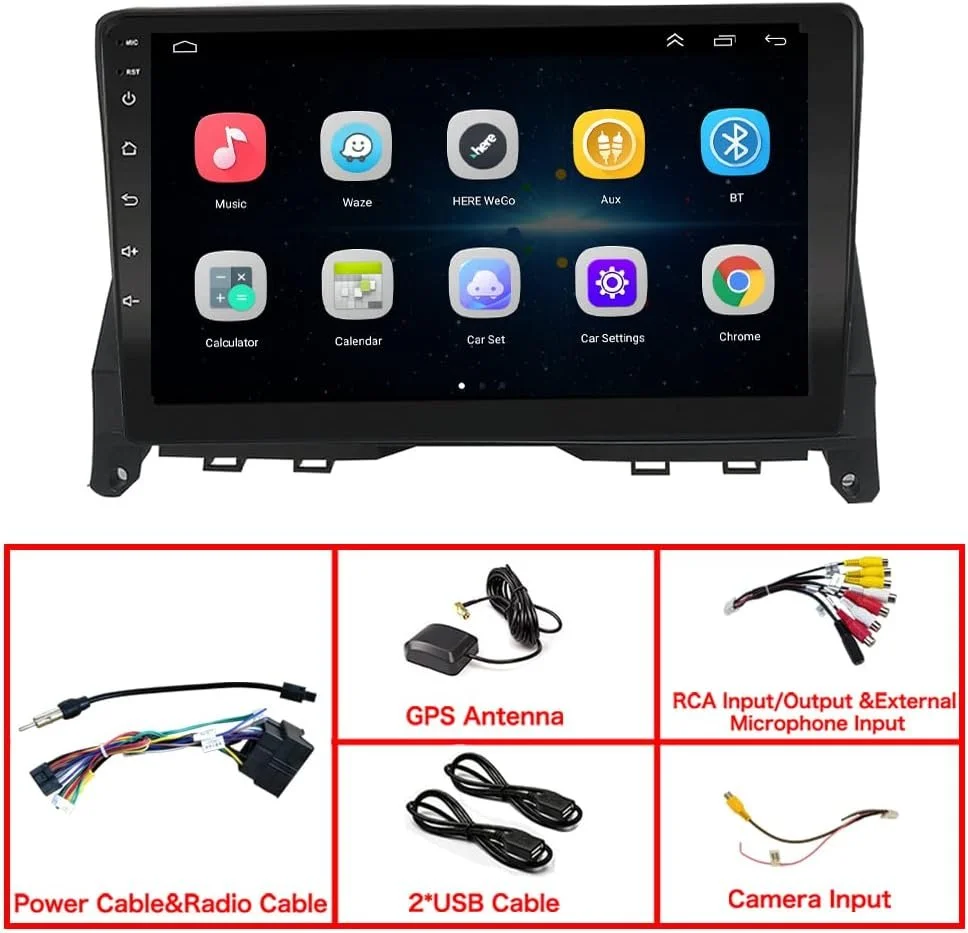 Штатная автомагнитола LEXXSON для Mercedes-Benz C Class | W204 C200 C230 C250 C300 C350 2008-2010 / 9" / Сенсорная / 2/32Гб / Android 11 / Apple CarPlay / Android Auto / Bluetooth / WI-FI / GPS / USB, фото №7