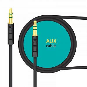 Аудио-кабель Piko CB-AB11 3.5 мм M/M 1 м Black 1283126489150 - Фото 1