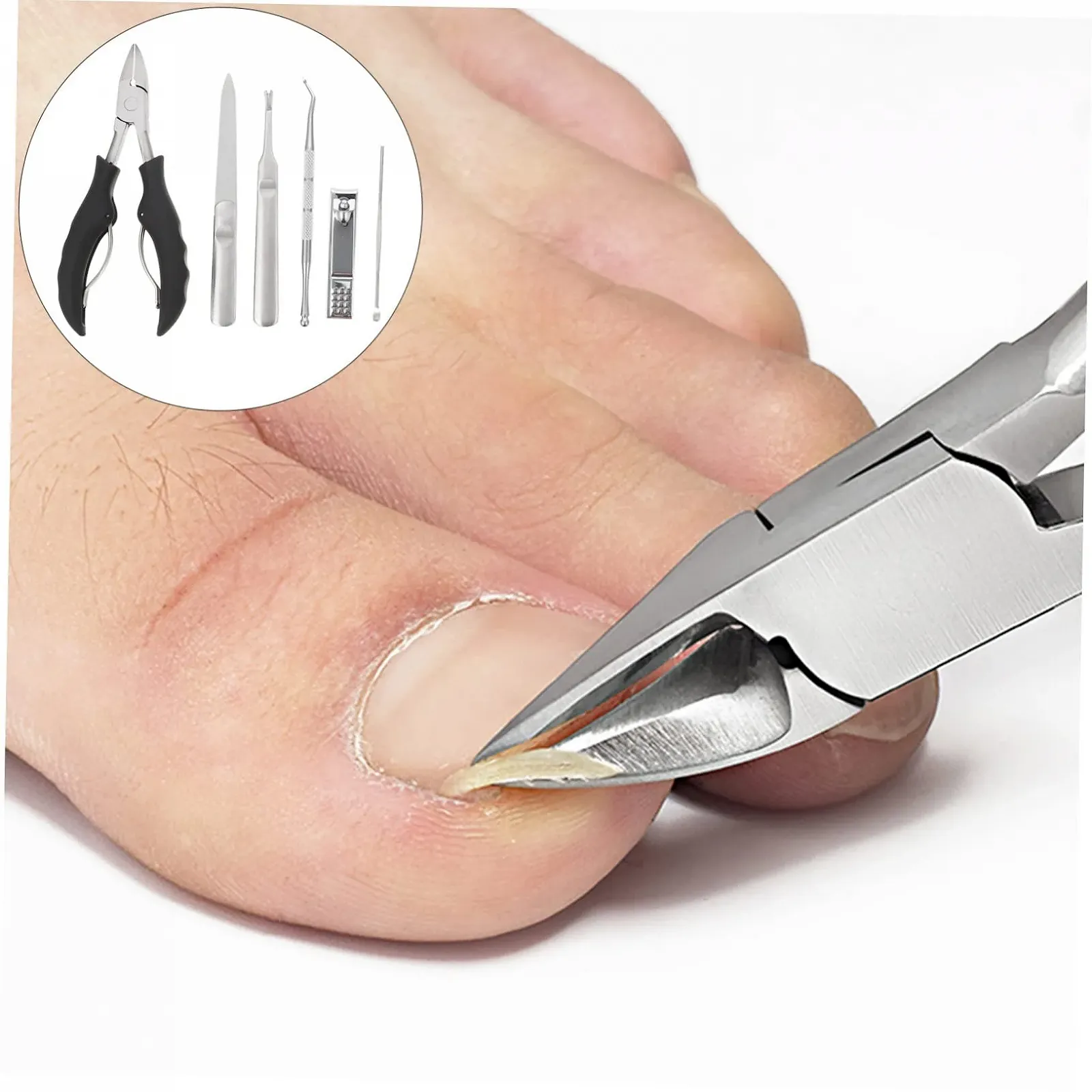 Набор для маникюра и педикюра CALLARON 7 шт., фото №3