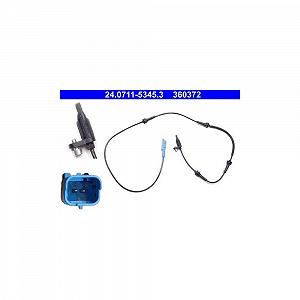 Датчик скорости вращения колеса ATE 24.0711-5345.3 для CITROËN PEUGEOT передний мост - Фото 1