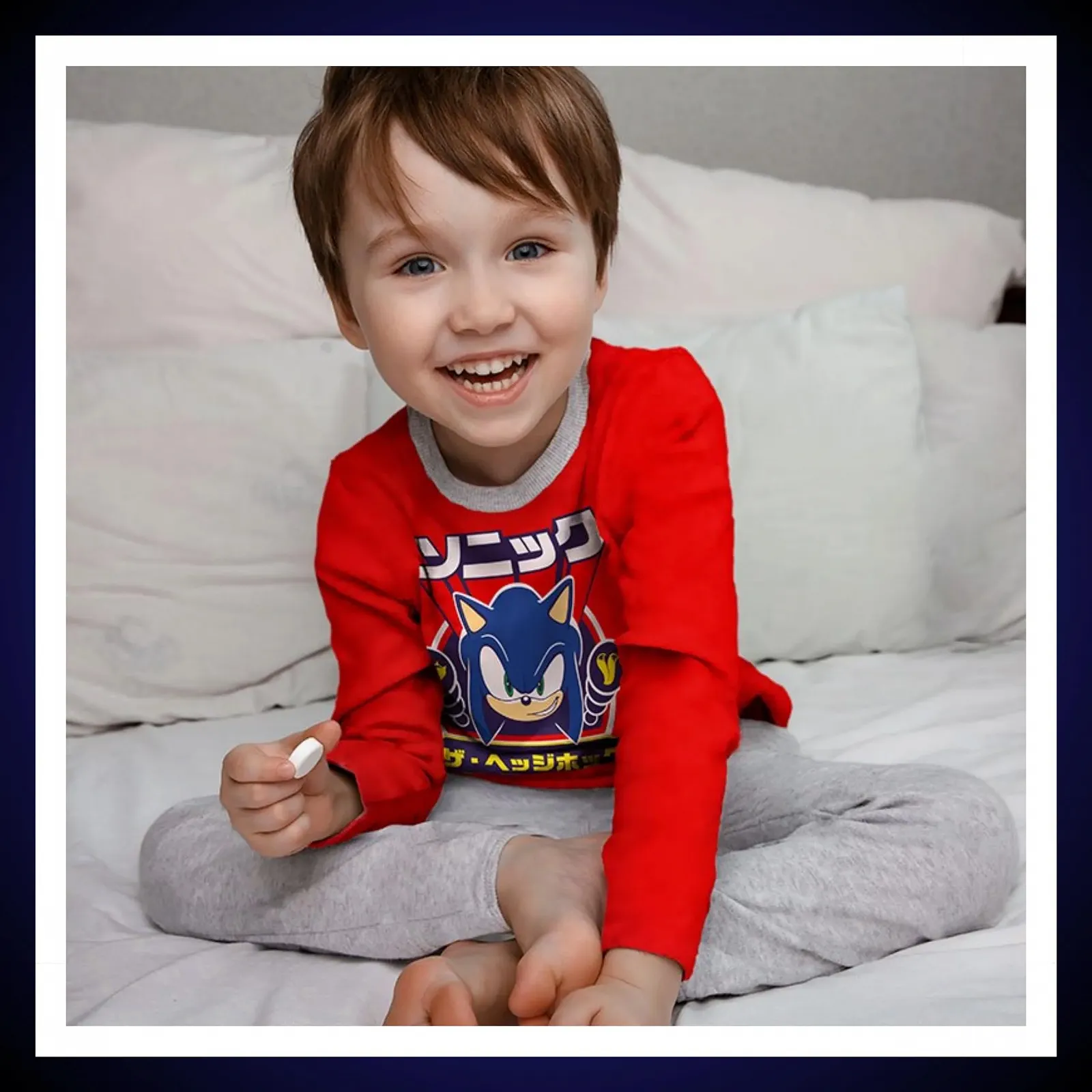 Комплект пижамы для мальчиков Sonic the Hedgehog Футболка и длинные штаны Набор 2 шт, фото №4 Комплект пижамы для мальчиков Sonic the Hedgehog Футболка и длинные штаны Набор 2 шт, фото №4