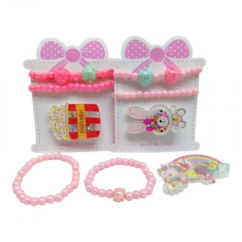 BB10-8T Набір аксесуарів-3шт, браслети/заколка, фото №1