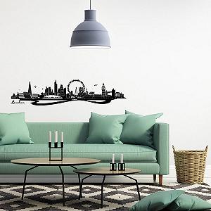 Наклейка на стіну Wandkings London Skyline 120 x 27 см 33 кольори 5 розмірів synthetic.ua - Фото 1