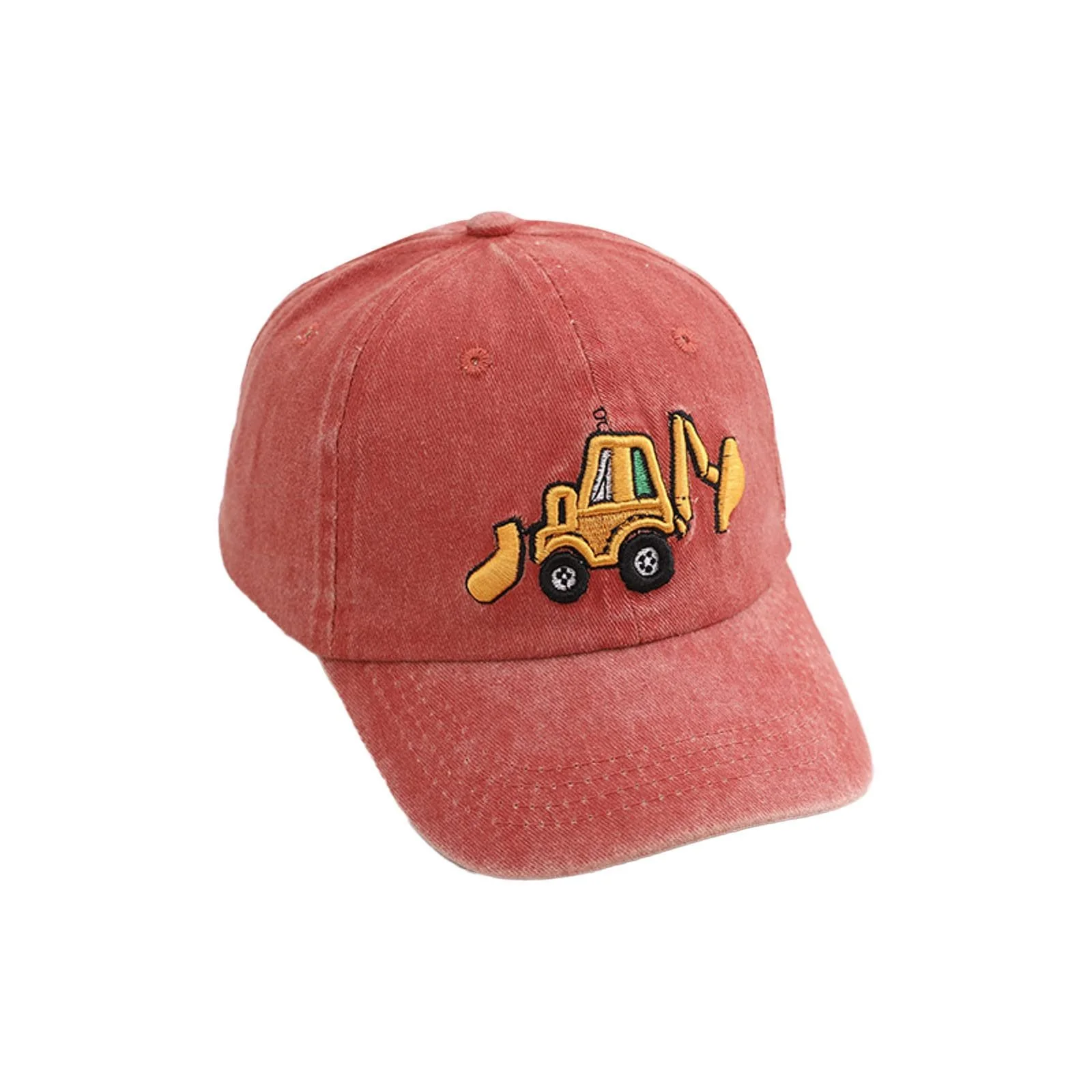 Бейсболка Ahagogo Classic Cotton Tractor вышитая регулируемая легкая спортивная для девочек и мальчиков, фото №1