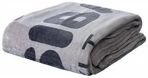 Покрывало Микрофибра Sansibar Sylt 150 x 200 см Серебряный synthetic.ua - Фото 1